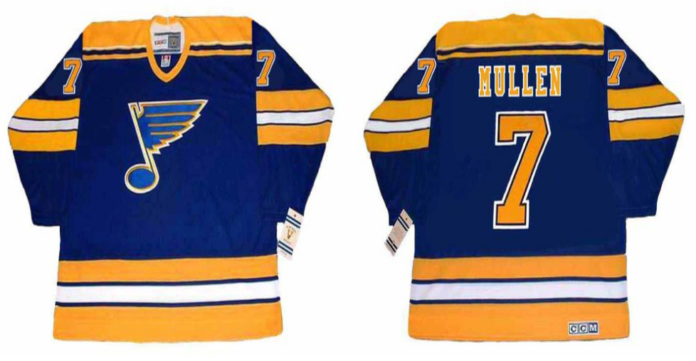 2019 Men St.Louis Blues #7 Mullen blue CCM NHL jerseys